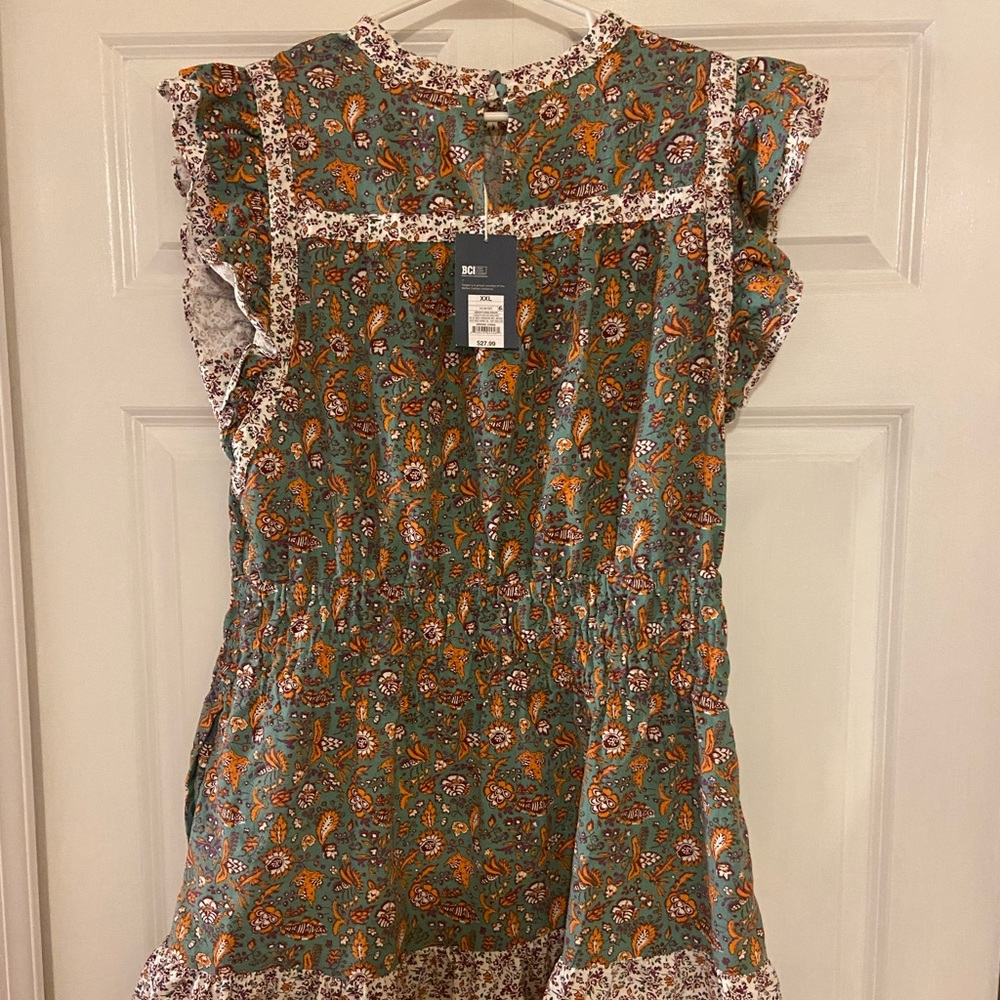 Target Green Floral Dress